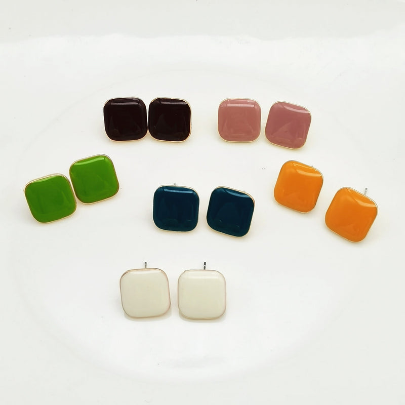 Geometric Simple Square Earrings