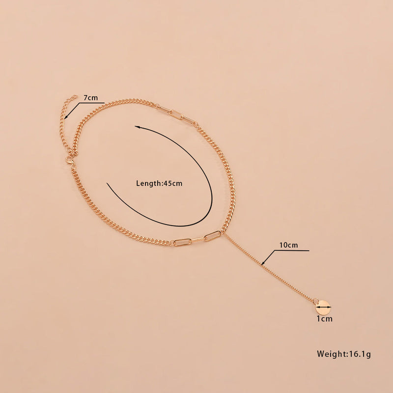 Chain Link Necklace Dainty Paperclip Necklace