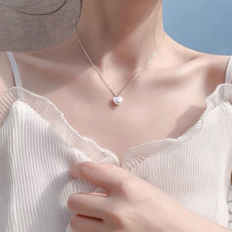 Heart Pearl Necklace