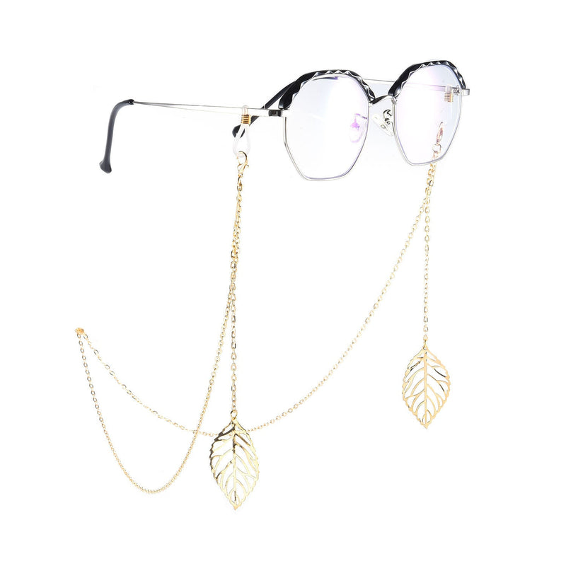 Metal Leaf Glasses Chain Sunglasses Eyewear Retainer