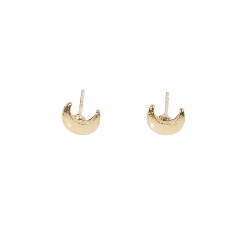 Small Moon Shape Cute Earrings