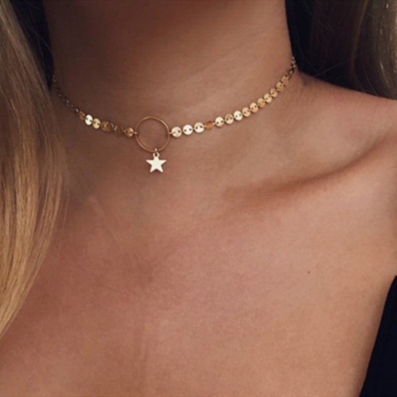 Sexy Necklace Choker Women Layered Chain Jewelry