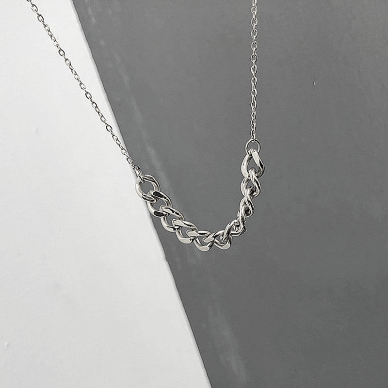 Thick Cuban Chain Necklaces Geometric Curb Link
