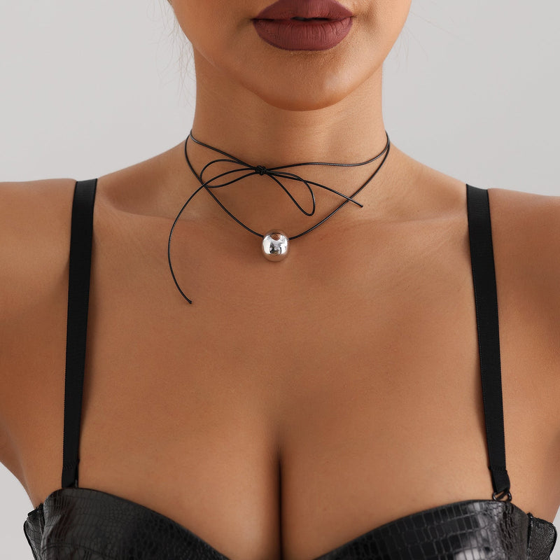 Wax Thread Colored Hand Woven Rope Necklace