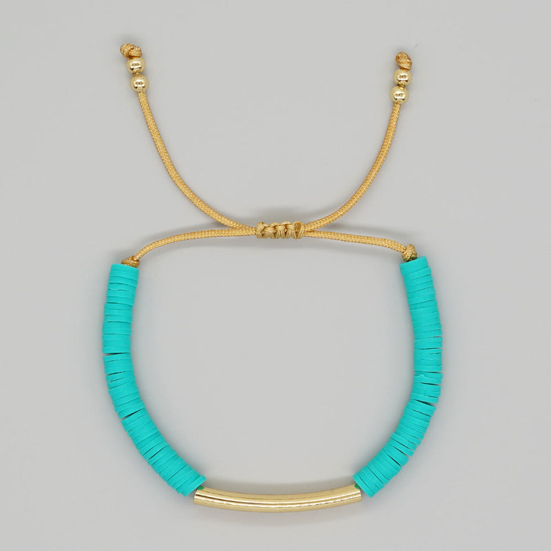 Polymer Clay Beads Bracelet Stretch Rope