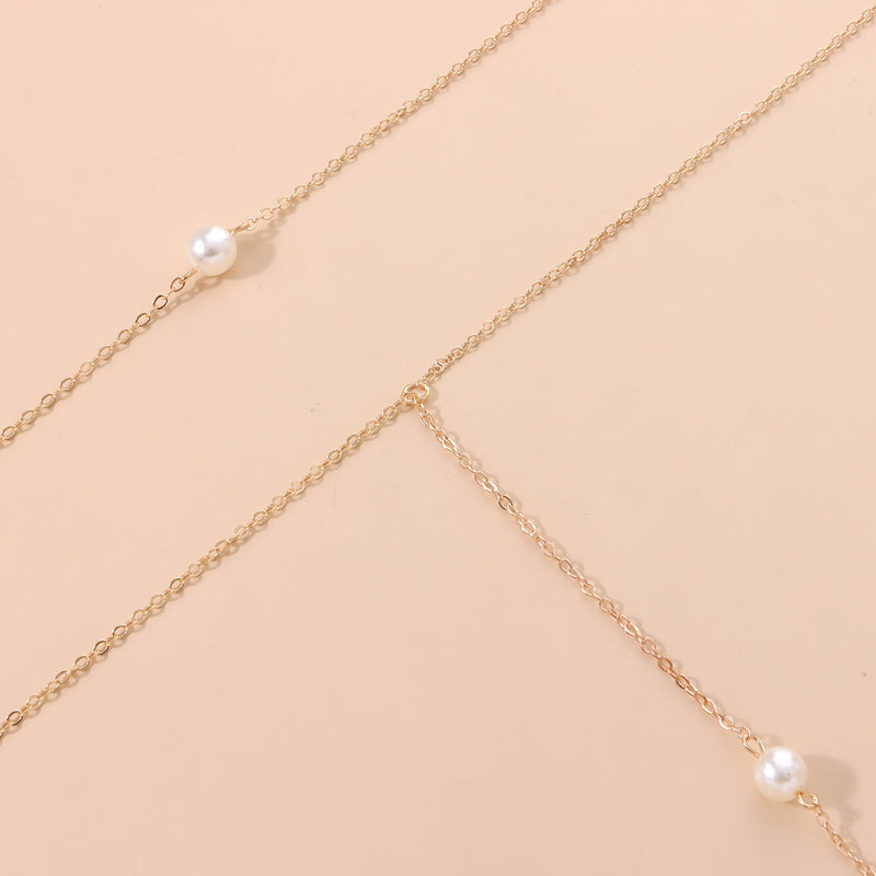 Pearl Pendant Chain Necklace