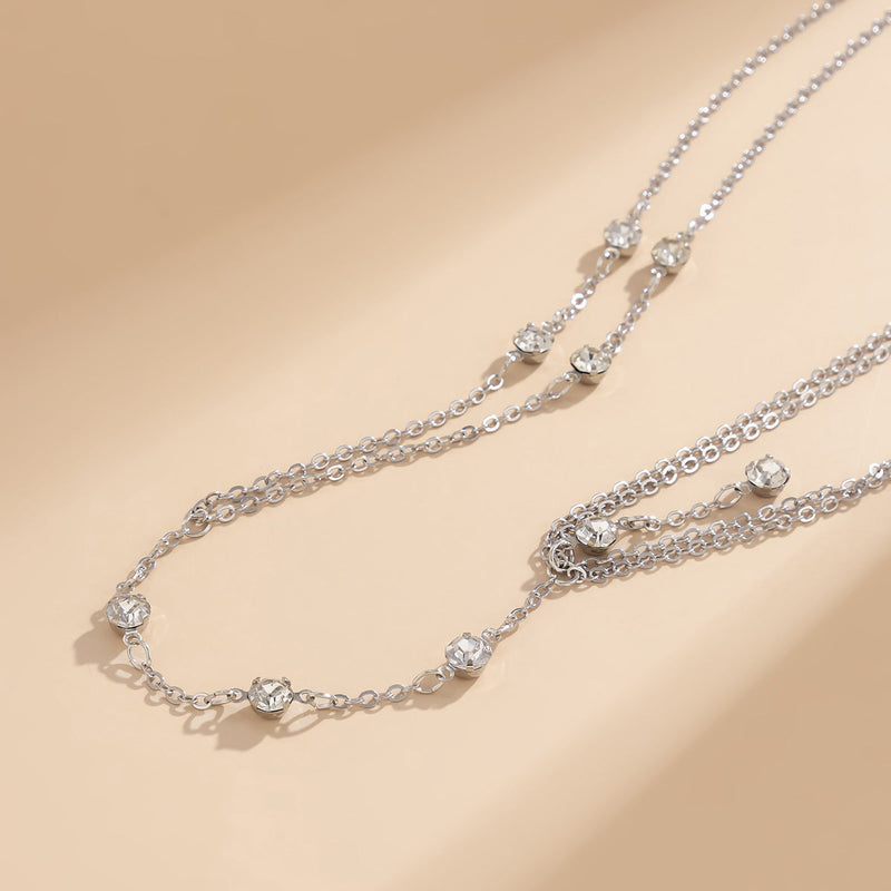 Sexy Body Chain Bikini Crystal Customized Double Layer