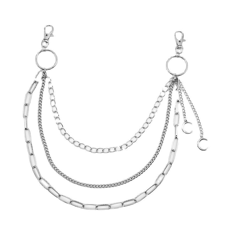 Multilayer Punk Metal Pants Waist Chain Jewelry