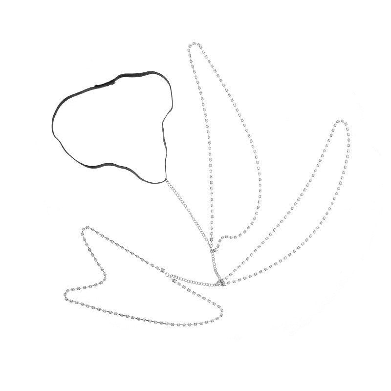 Beach Sexy Multilayer Crystal Leg Chain