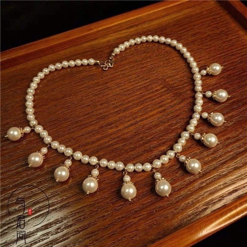 Tassel Pearl Necklaces Luxury Women Jewelry