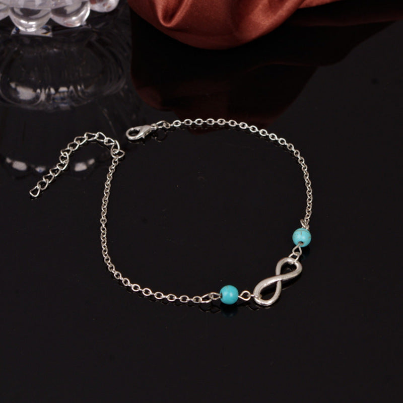 Boho Handmade Ankle Bracelet Bead Chain Anklet Chain