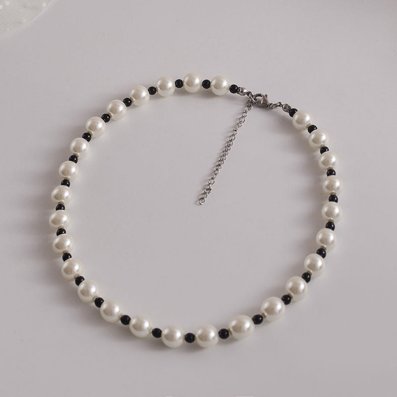 Boho Imitation Pearl Necklace Jewelry Gift for Women