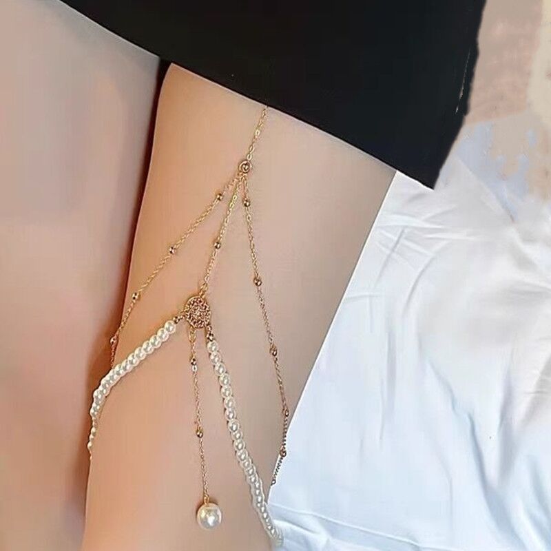 Multilayer Pearl Chain Body Chain Jewelry Body Chain