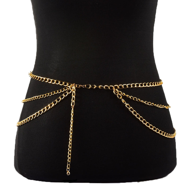 Simple Multilayer Waist Chain Fashion Jewelry Body Chain