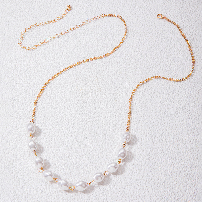 Dainty Boho Pearl Beach Waist Chain