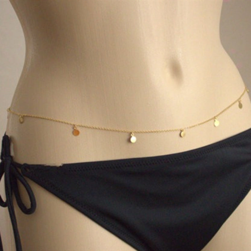 Coin Pendant Waist Chain