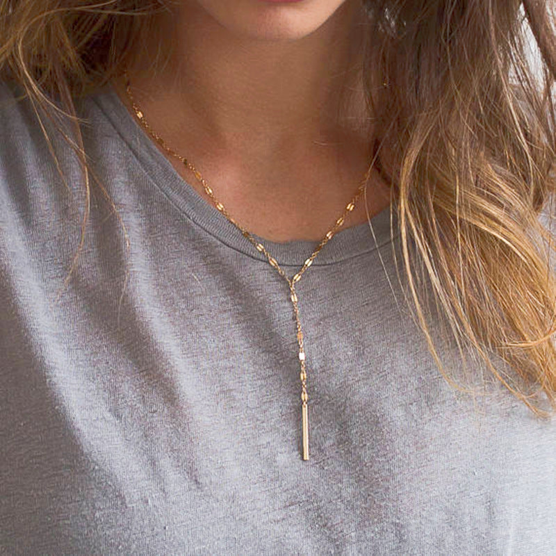 Simple Long Necklace Ladies