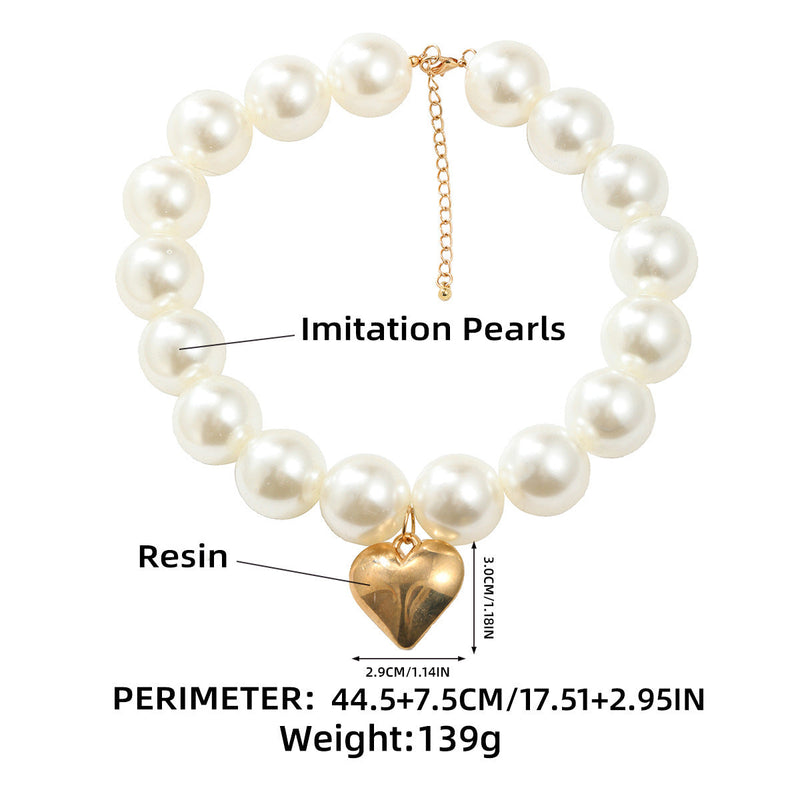 Exaggerated Large Beads Fashion Short Necklaces