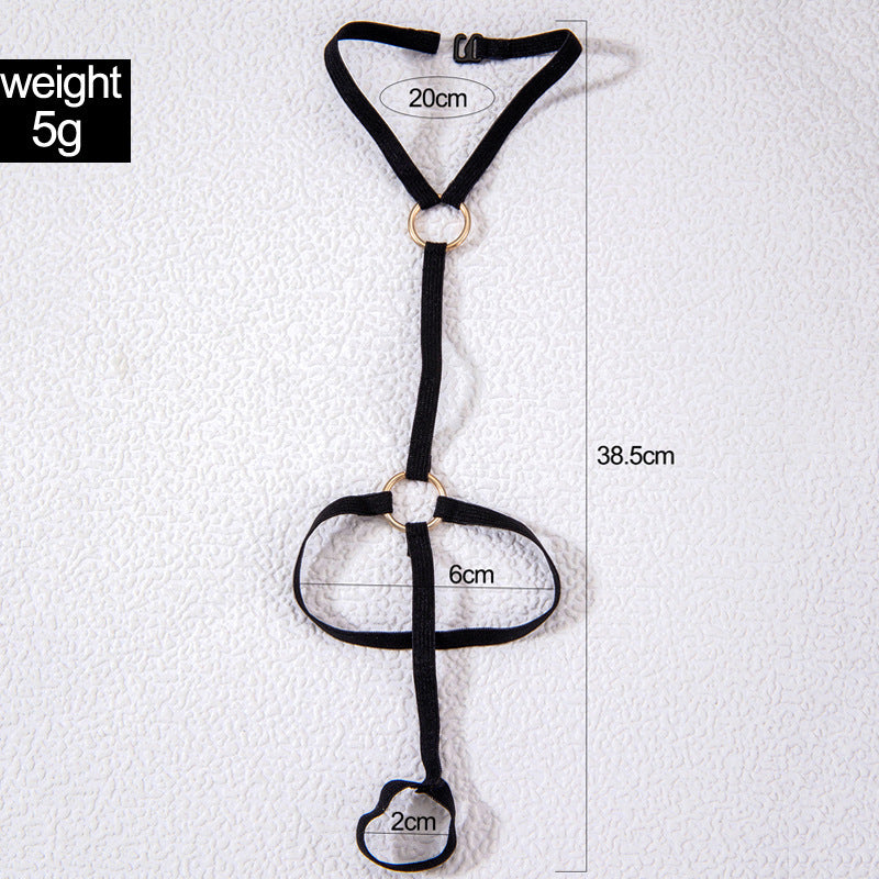 Sexy Black Elastic Simple Geometric Anklets Jewelry