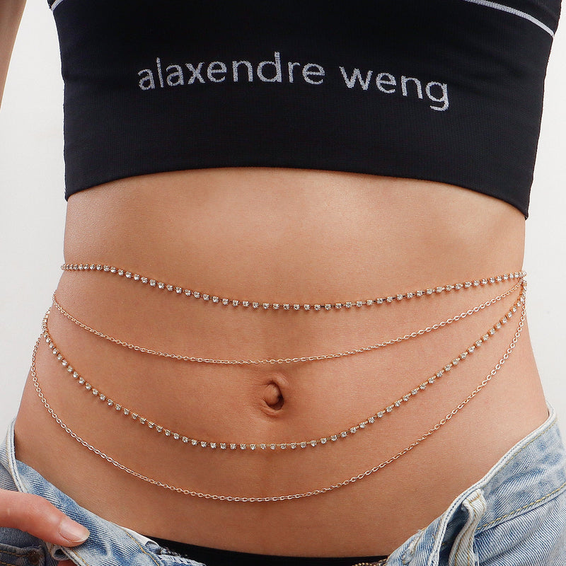 Tennis Body Waist Belly Chains for Women