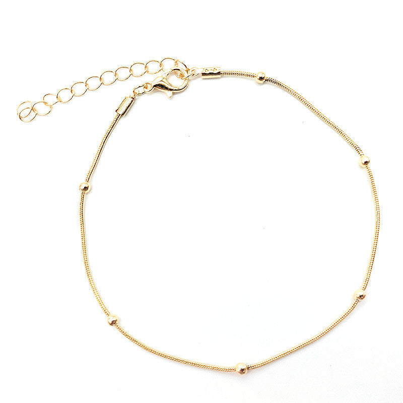 Classic Beads Chain Anklets Jewelry