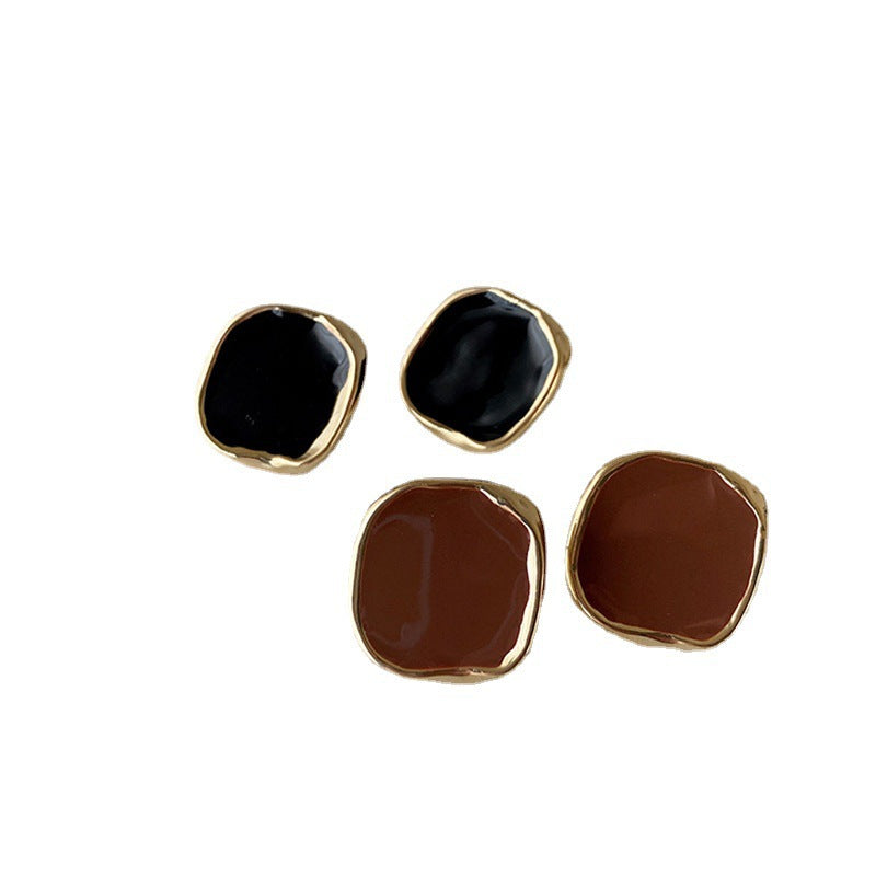 Retro Irregular square Earrings