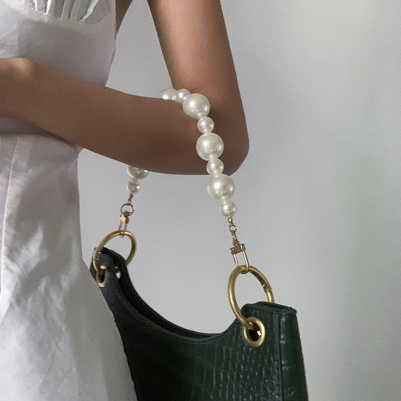 Handbag Shoulder Chain Long Beaded Chain Pearl Strap for Bag