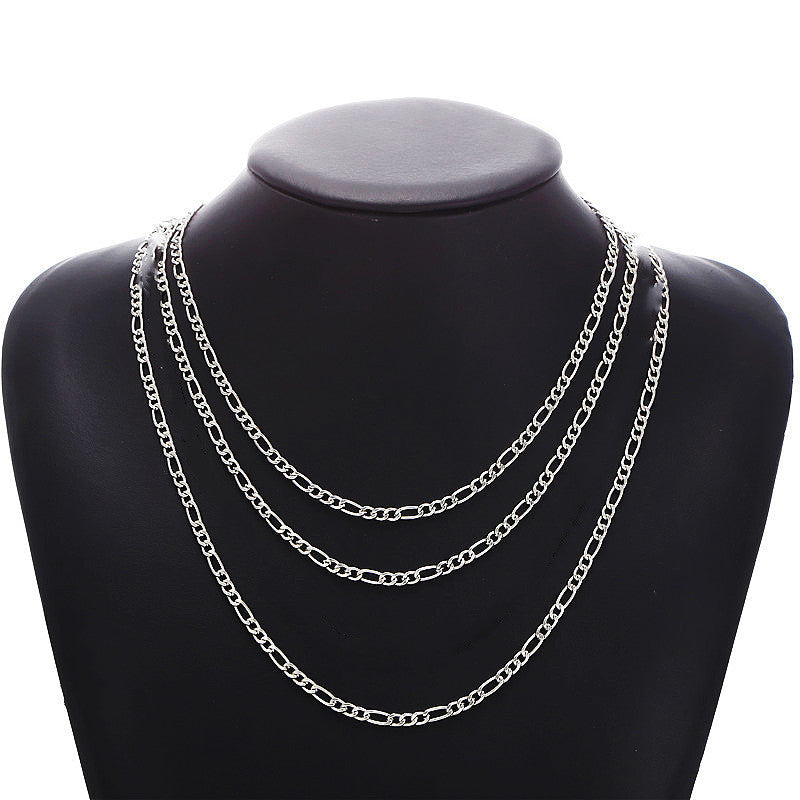 Classic Hip Hop Chain Necklace Figaro Chain