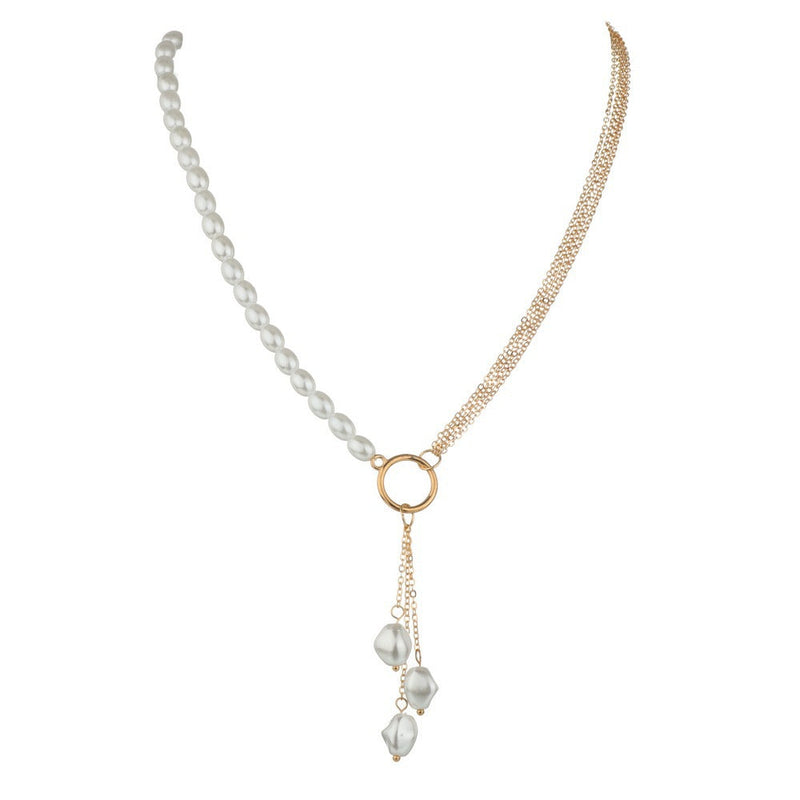 Baroque Irregular Pearl Pendant Necklace