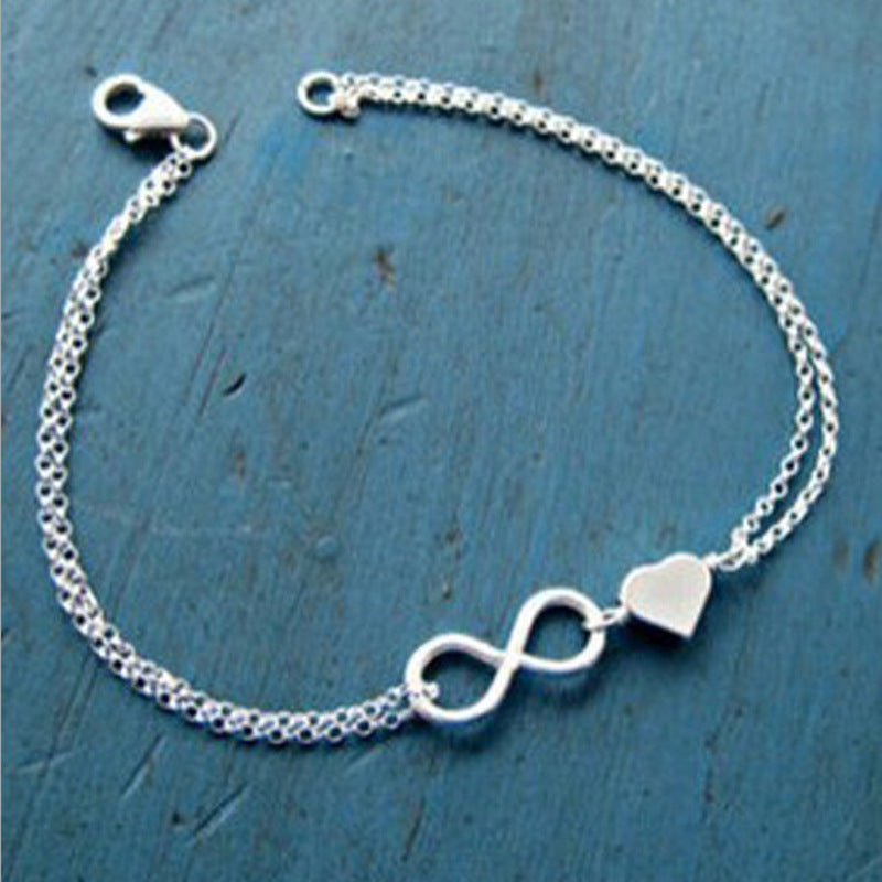 Infinity Heart Bracelet for Women
