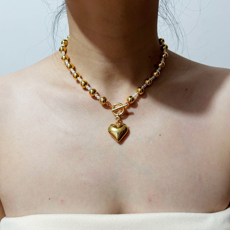 Punk CCB Bead Charm Necklaces