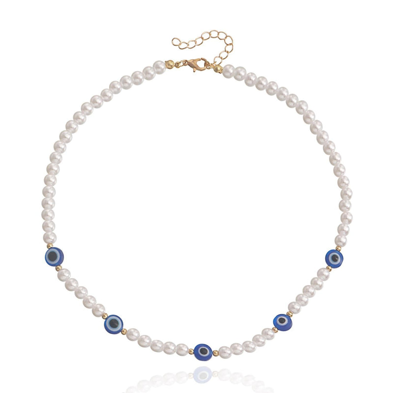 Love Imitation Beaded Pearl Necklace