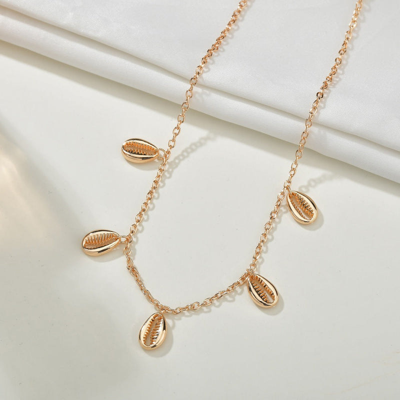 Conch Shape Shell Charm Necklace
