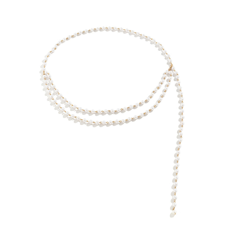 Imitation Pearl Waist Chain