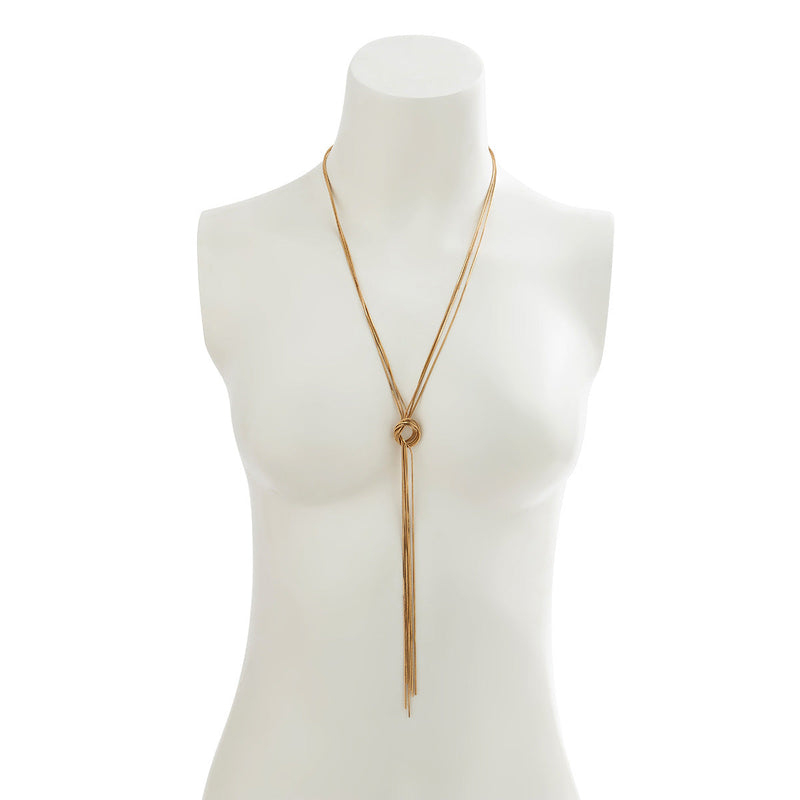 Sexy Punk Hip Hop Snake Bone Chain Long Tassel Sweater Chain Necklaces