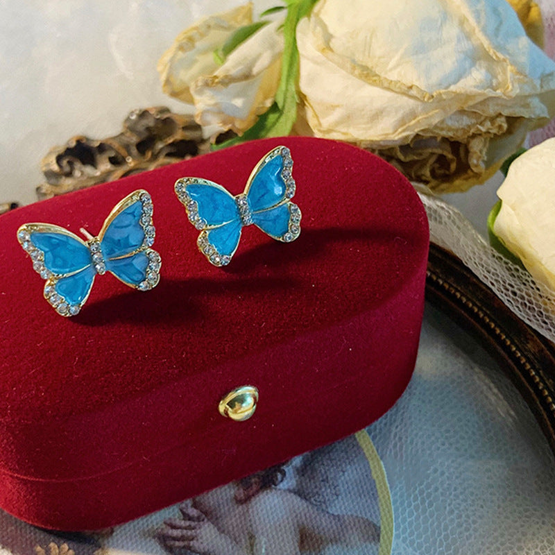 Crystal Butterfly Earring