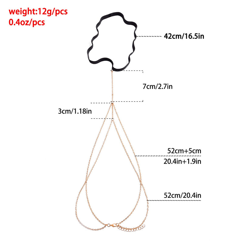 Elastic Multi Layer Leg Chain Thigh Chain