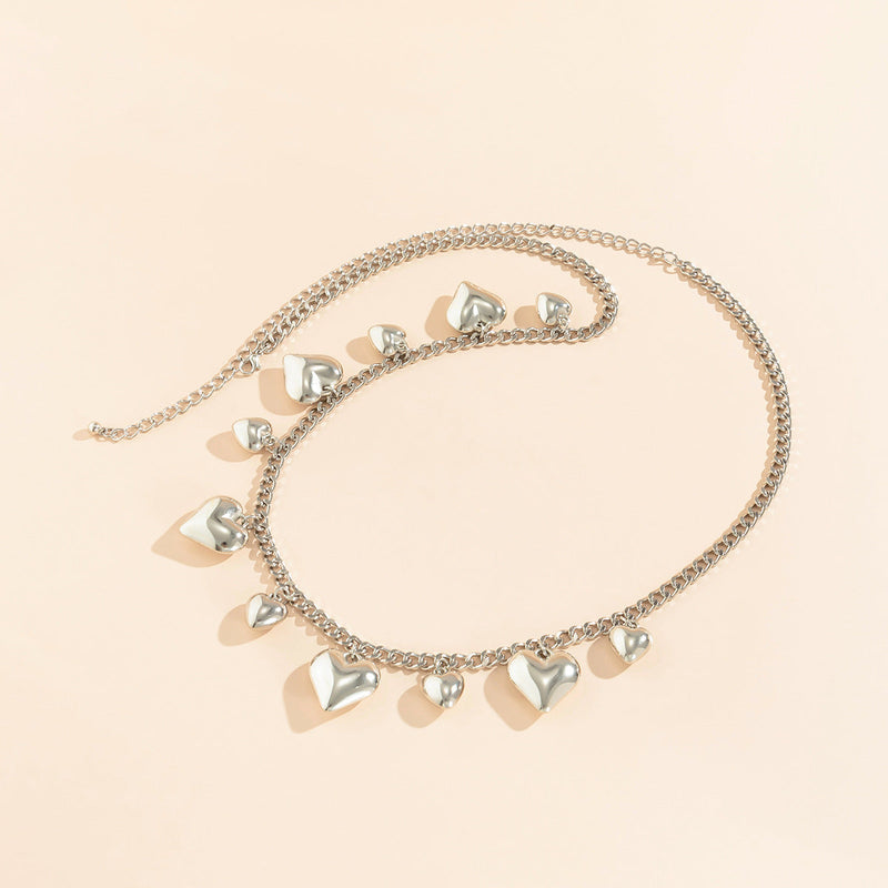 Simple Big Love Tassel Waist Chain