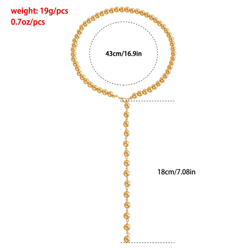 Ball Beads Necklace Choker Women