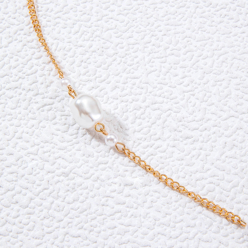 Retro Pearl Round Beaded Body Chain for Women