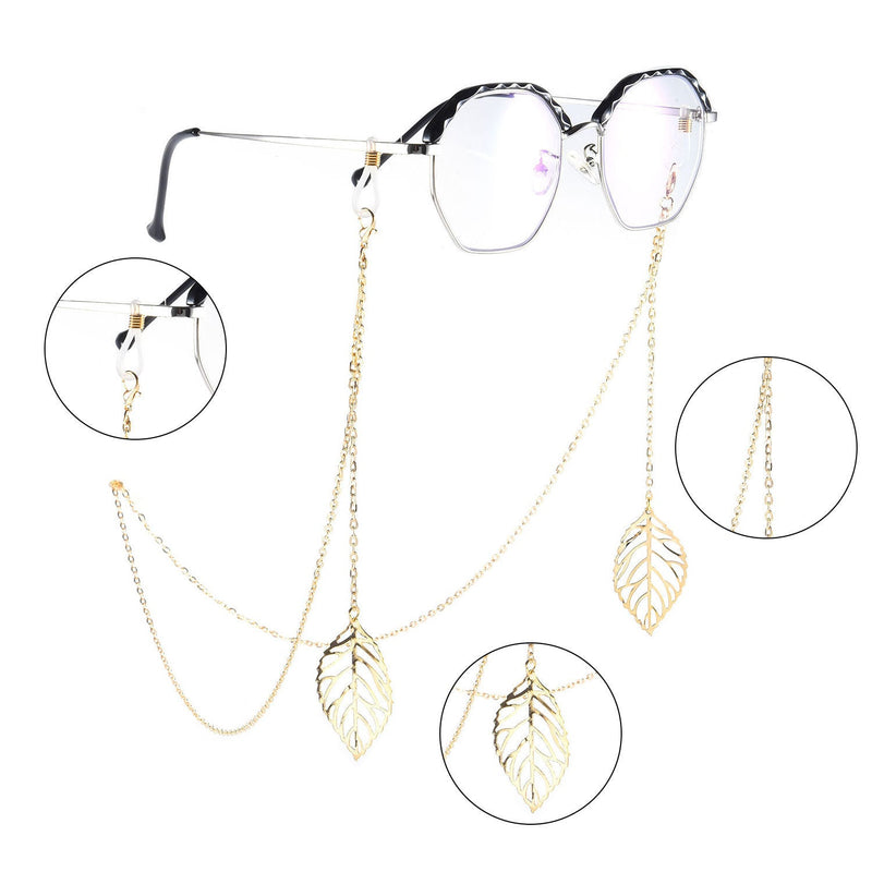 Metal Leaf Glasses Chain Sunglasses Eyewear Retainer