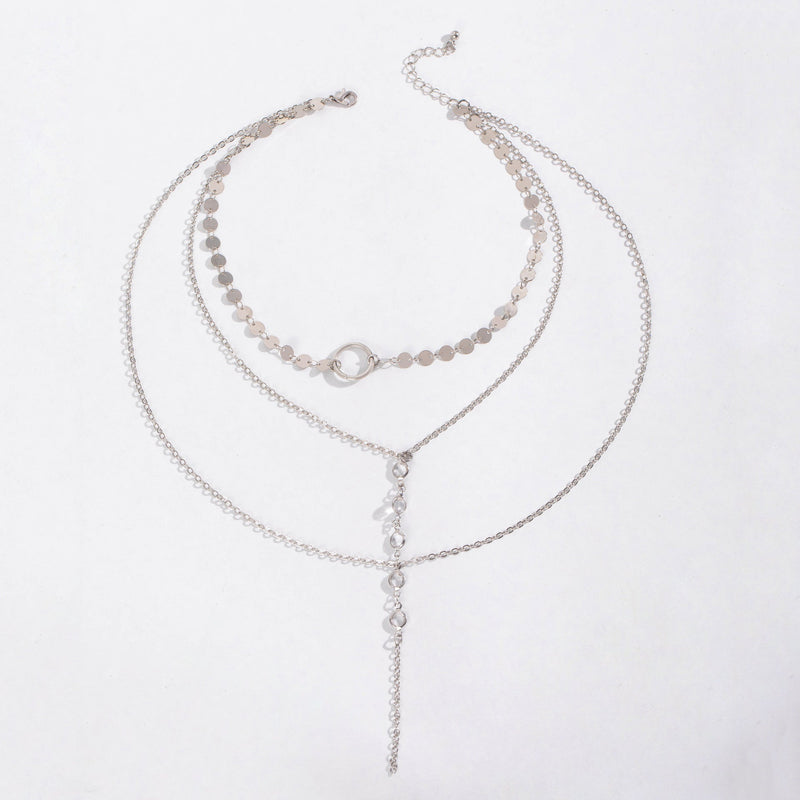 Long Y-shaped Multilayer Necklace Sexy Pendant Necklace