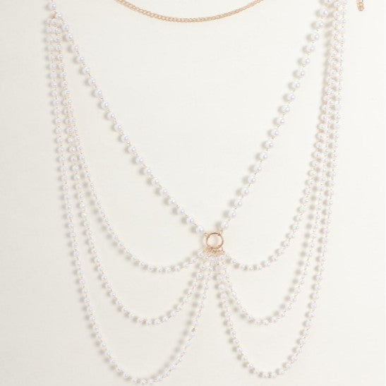 Multilayer Pearl Waist Chains