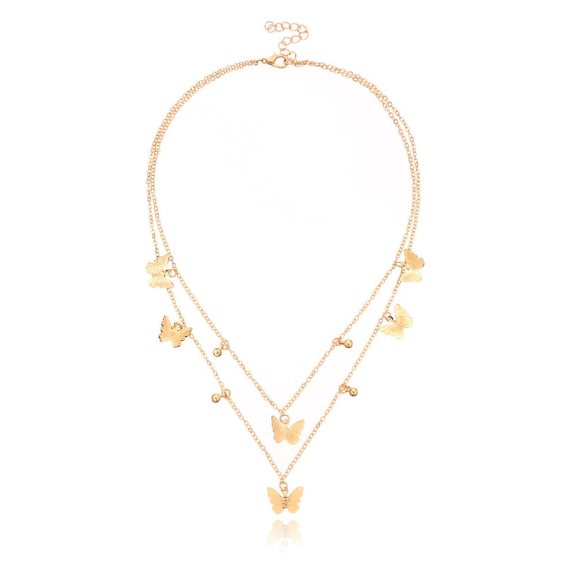 Butterfly Pendant Clavicle Chain Necklace