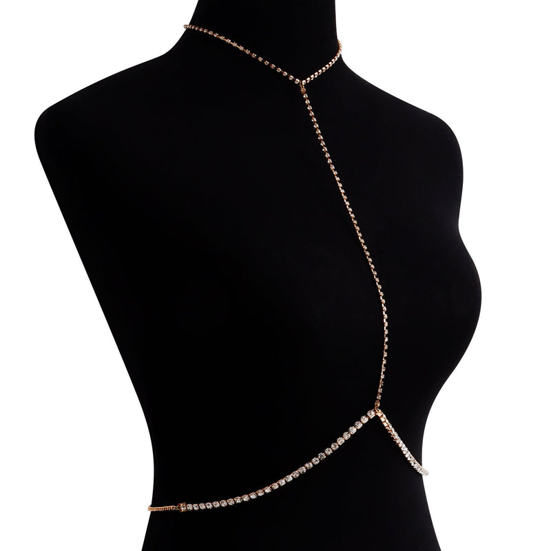 Sexy Body Rhinestone Chain Body Jewelry Multilayer Bikini Waist Chain