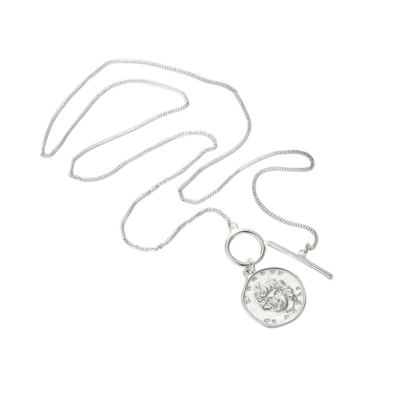 Long Sweater Chain OT Buckle Necklace