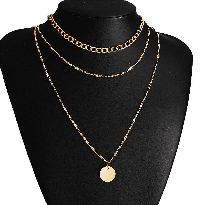 Sweater Chain Three-layer Women's Multi-layer Necklace