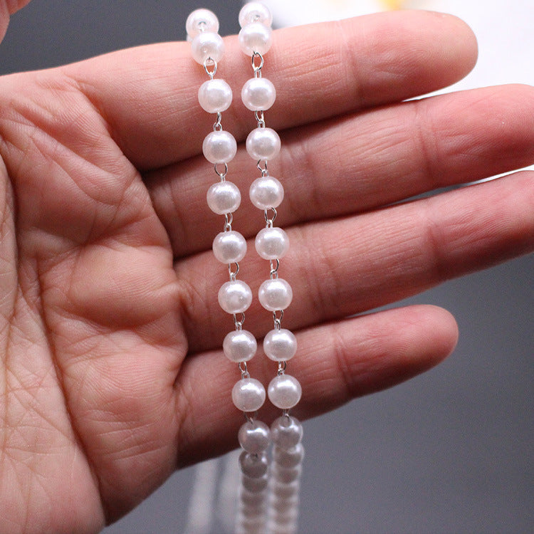 Pearl Adjustable Straight Shoulder Strap Bridal Accessories Bra Belt