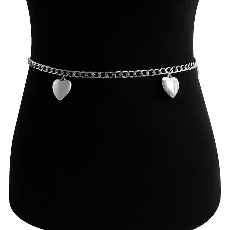 Simple Big Heart Tassels Waist Chain