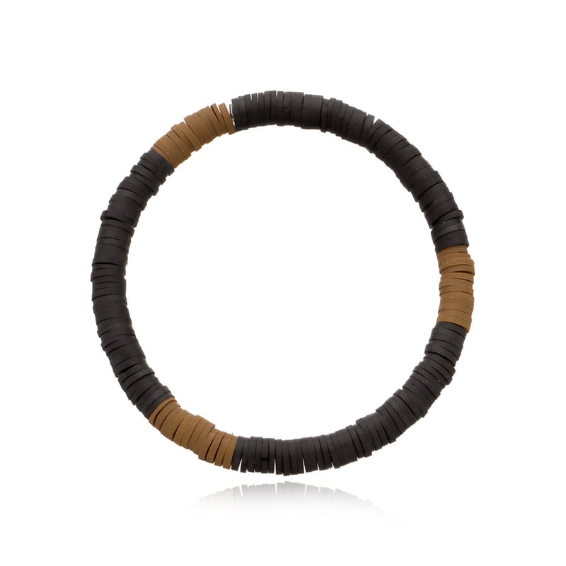 Polymer Clay Rainbow Stretch Bracelet